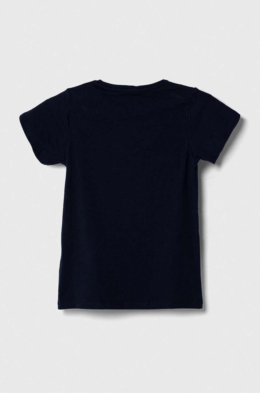 Дитяча футболка Guess колір синій