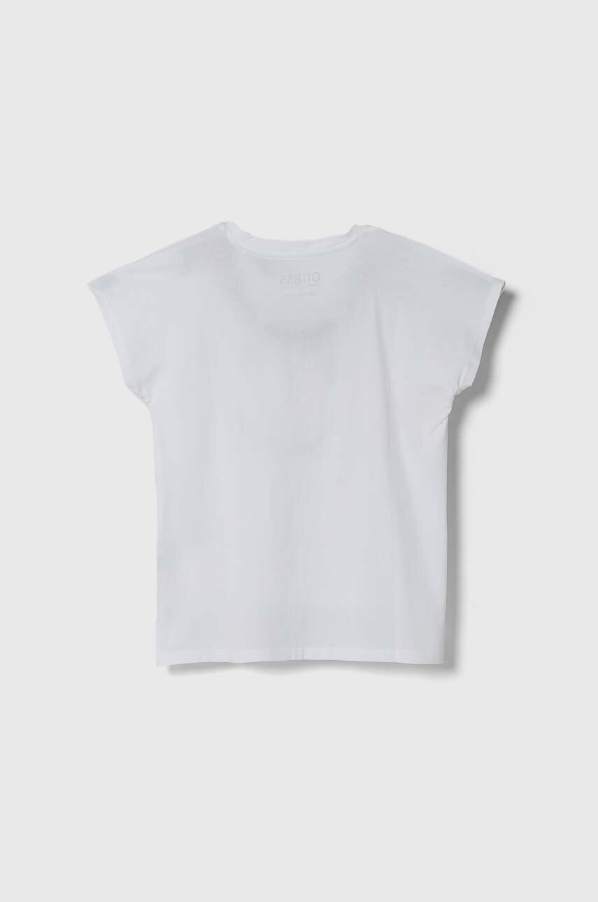 Детская футболка Guess цвет белый Детская футболка Guess цвет белый