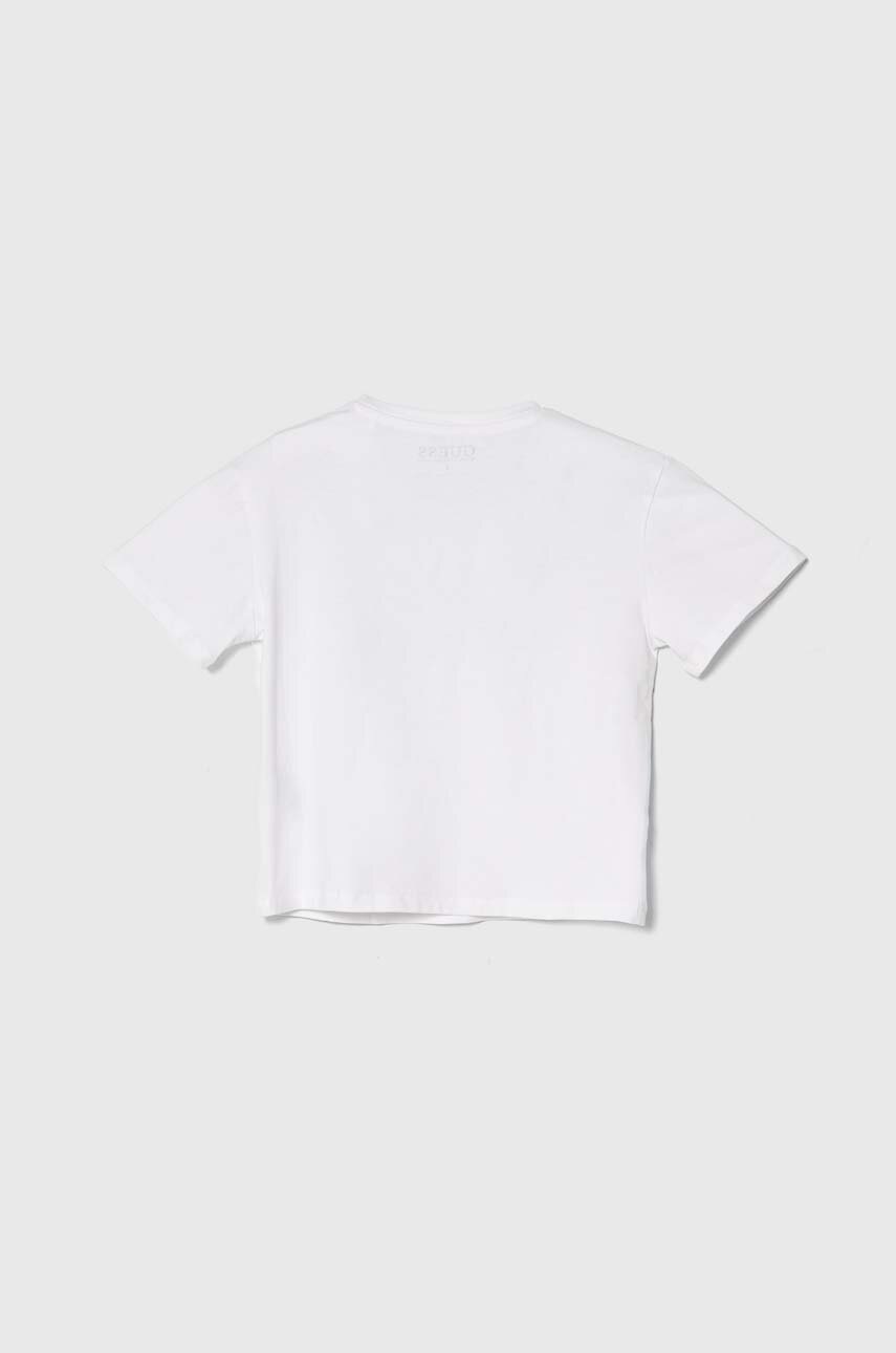 Дитяча футболка Guess колір білий