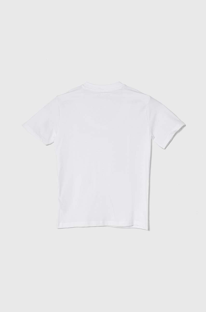 Детская хлопковая футболка Guess цвет белый