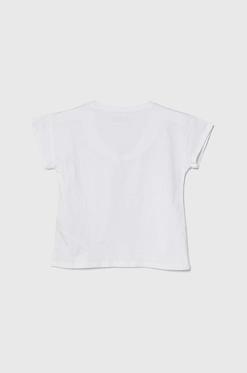 Дитяча футболка Guess колір білий