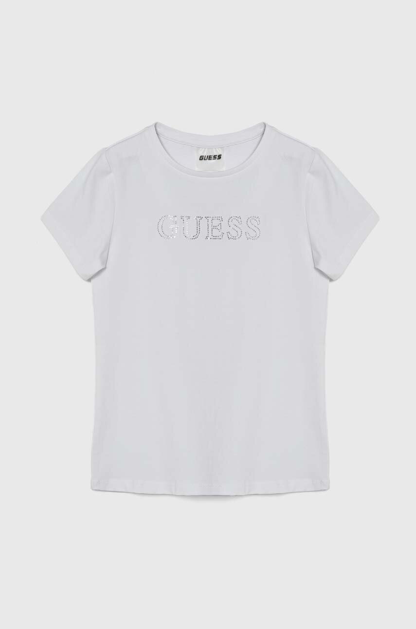 

Детска тениска Guess в бяло, Бял