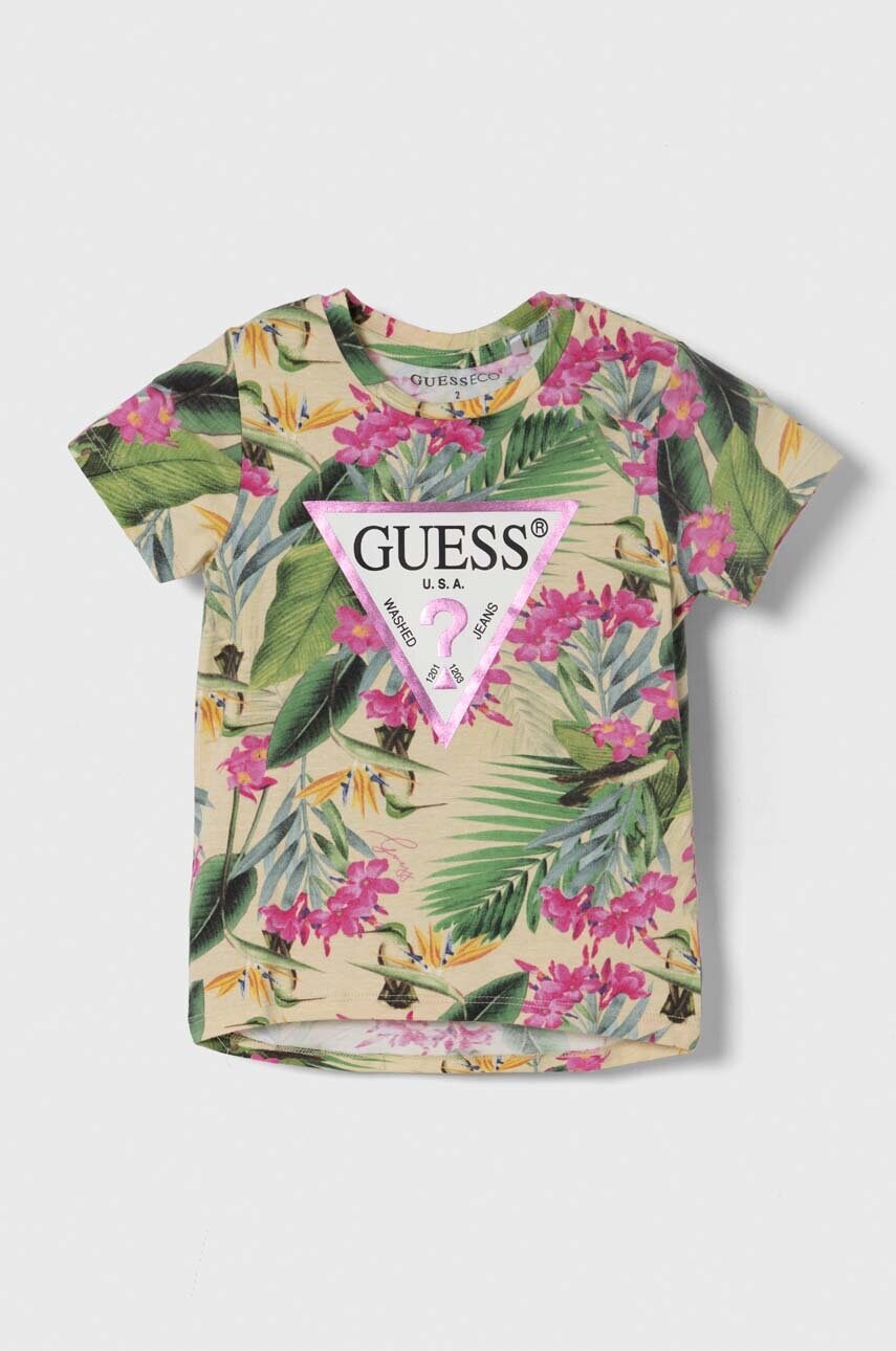 

Детска тениска Guess в зелено, Зелен