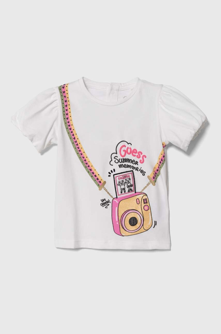 

Детска тениска Guess в бяло, Бял