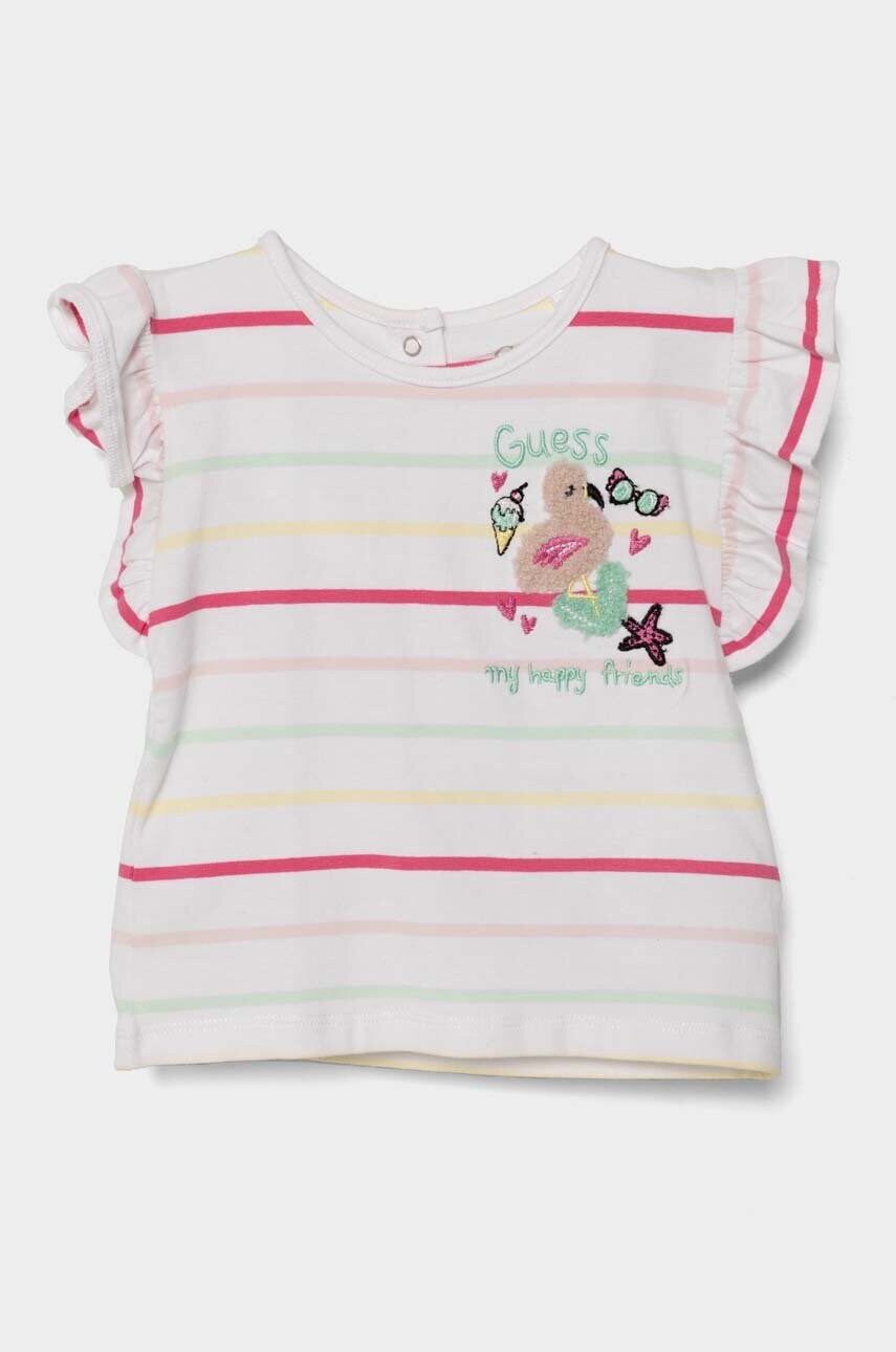 

Детска тениска Guess в бяло, Бял