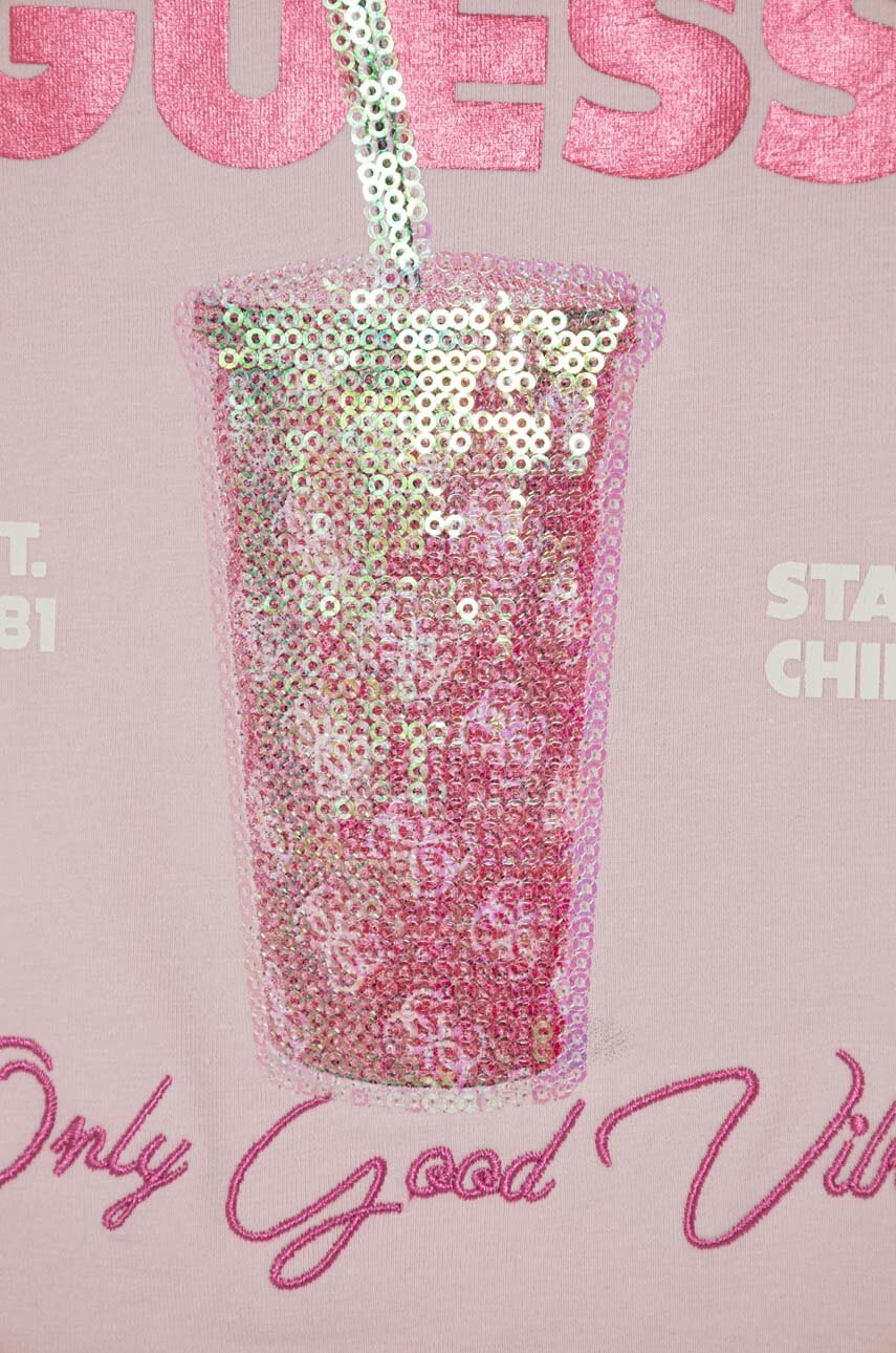 Детская футболка Guess цвет розовый