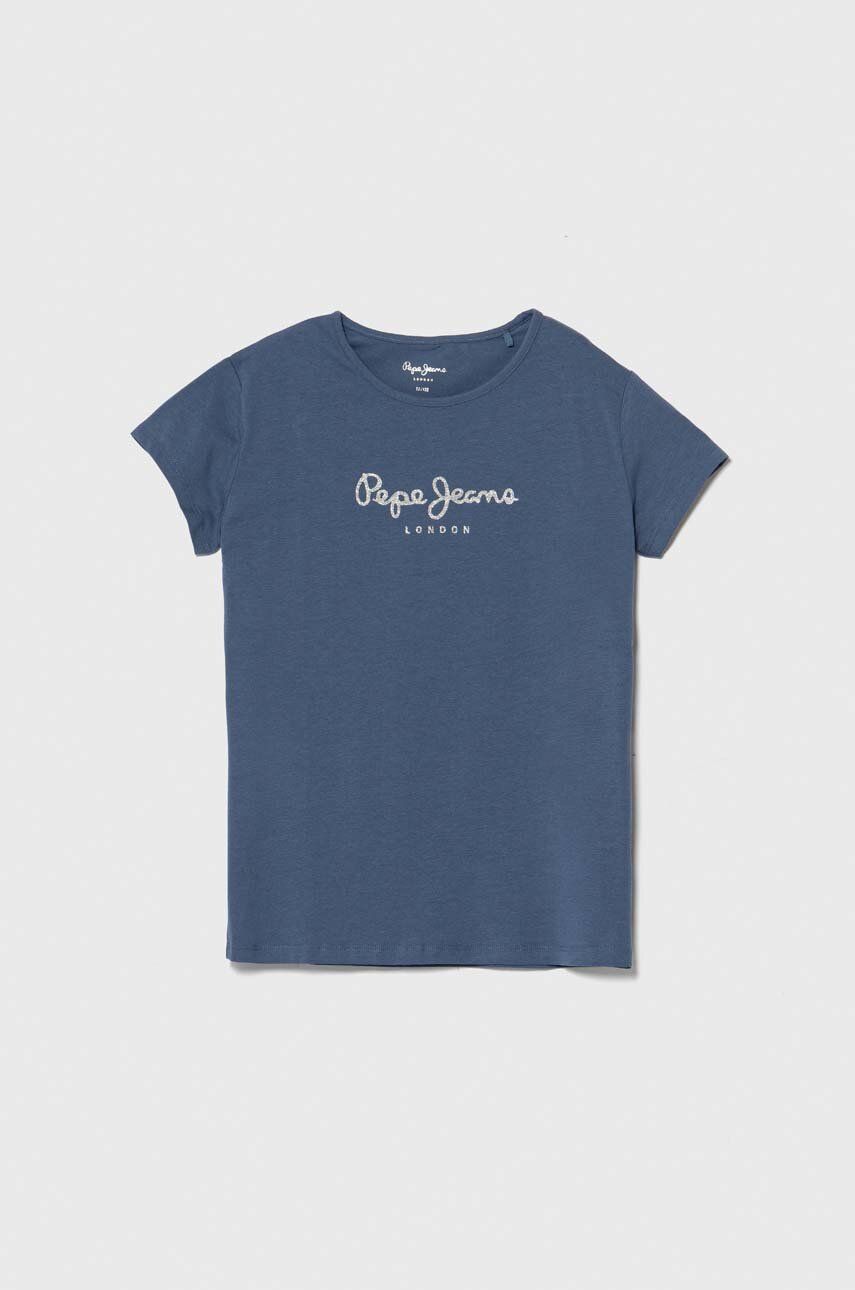 Pepe Jeans tricou copii HANA GLITTER