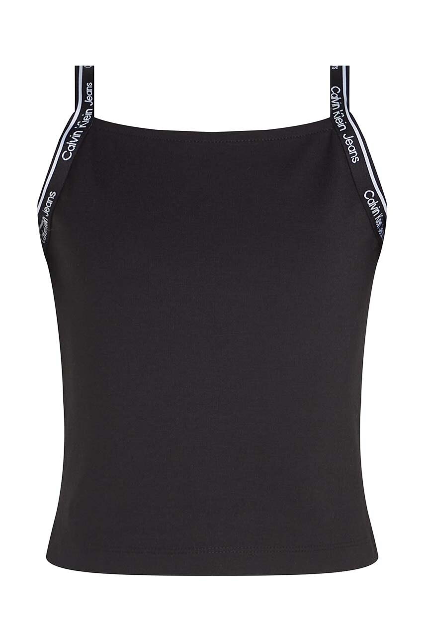 Детский топ Calvin Klein Jeans цвет чёрный
