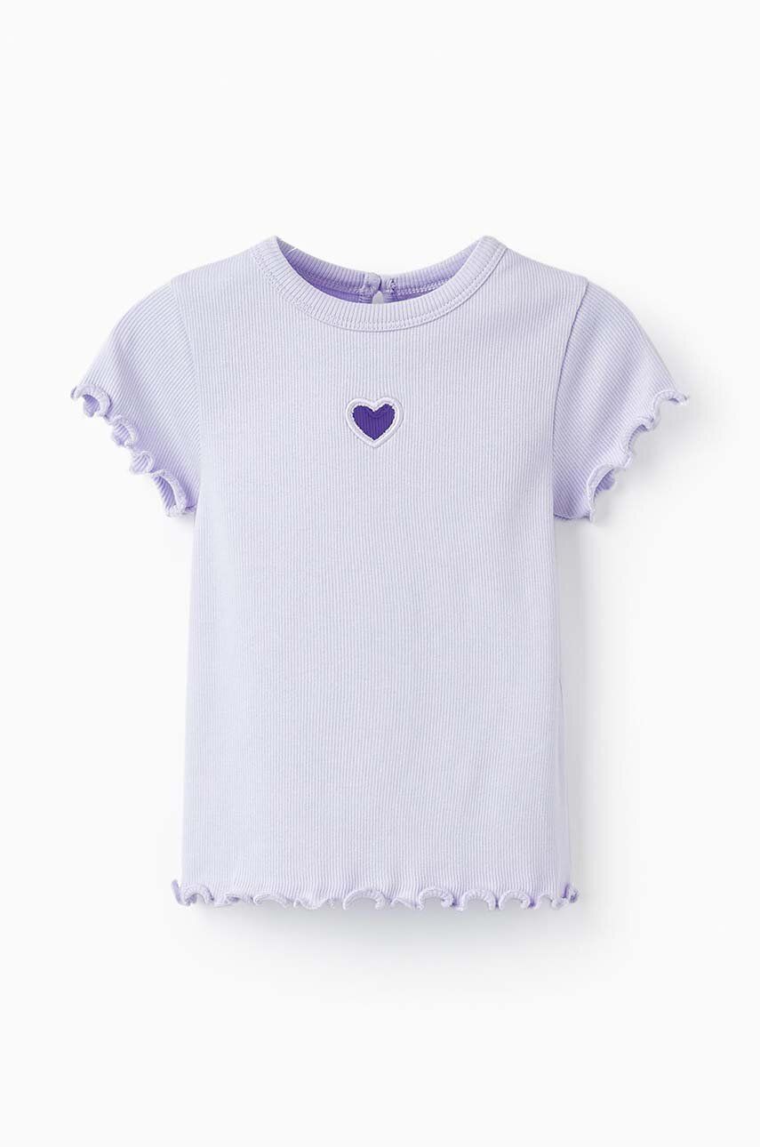 zippy tricou bebe culoarea violet