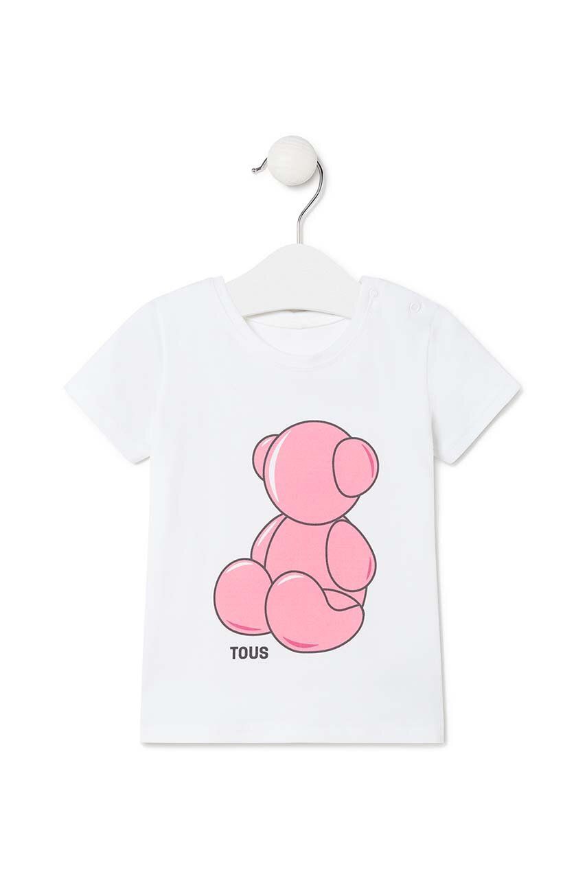 Tous tricou de bumbac pentru copii culoarea roz