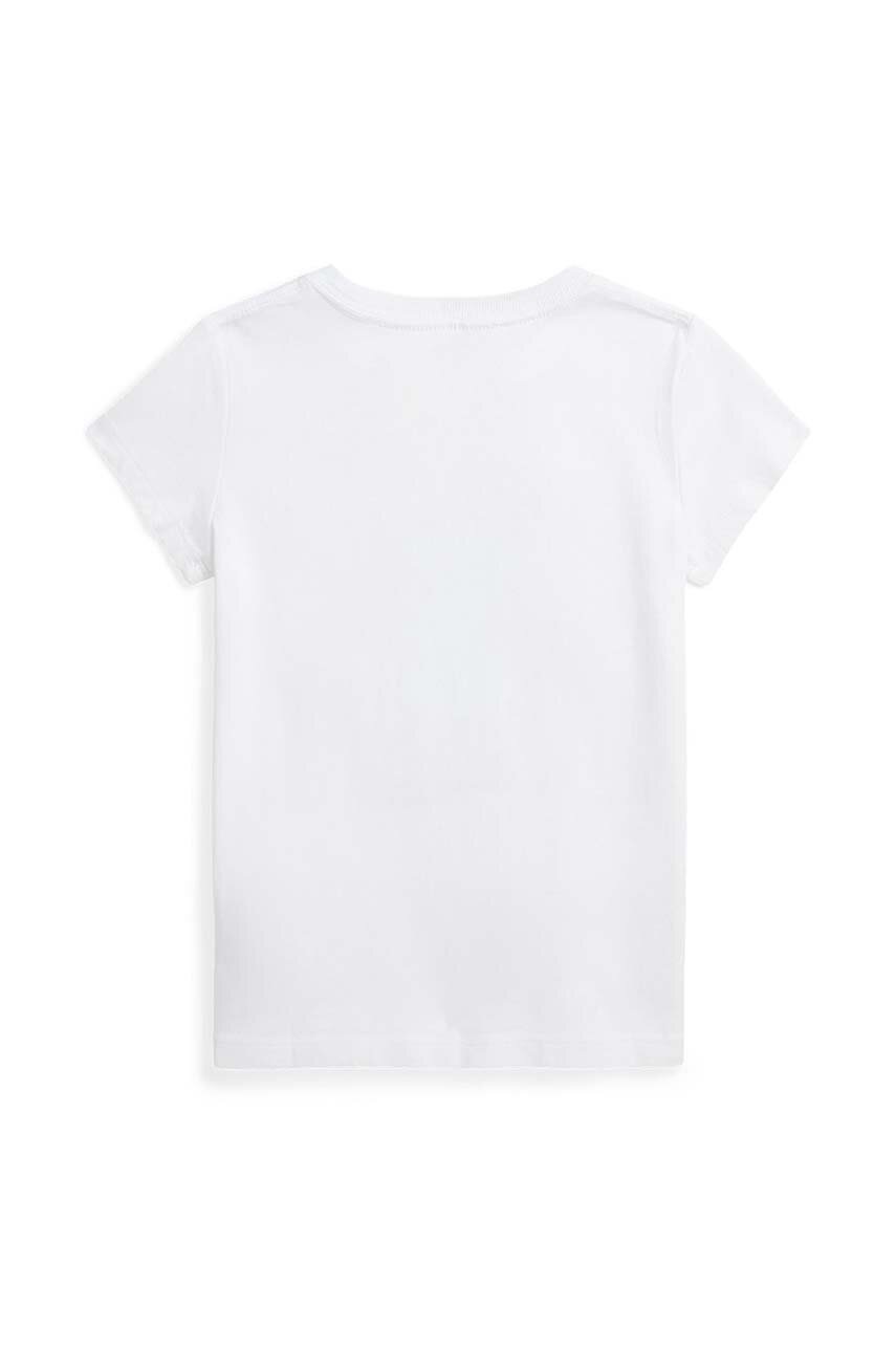 Детская хлопковая футболка Polo Ralph Lauren цвет белый 312942856001