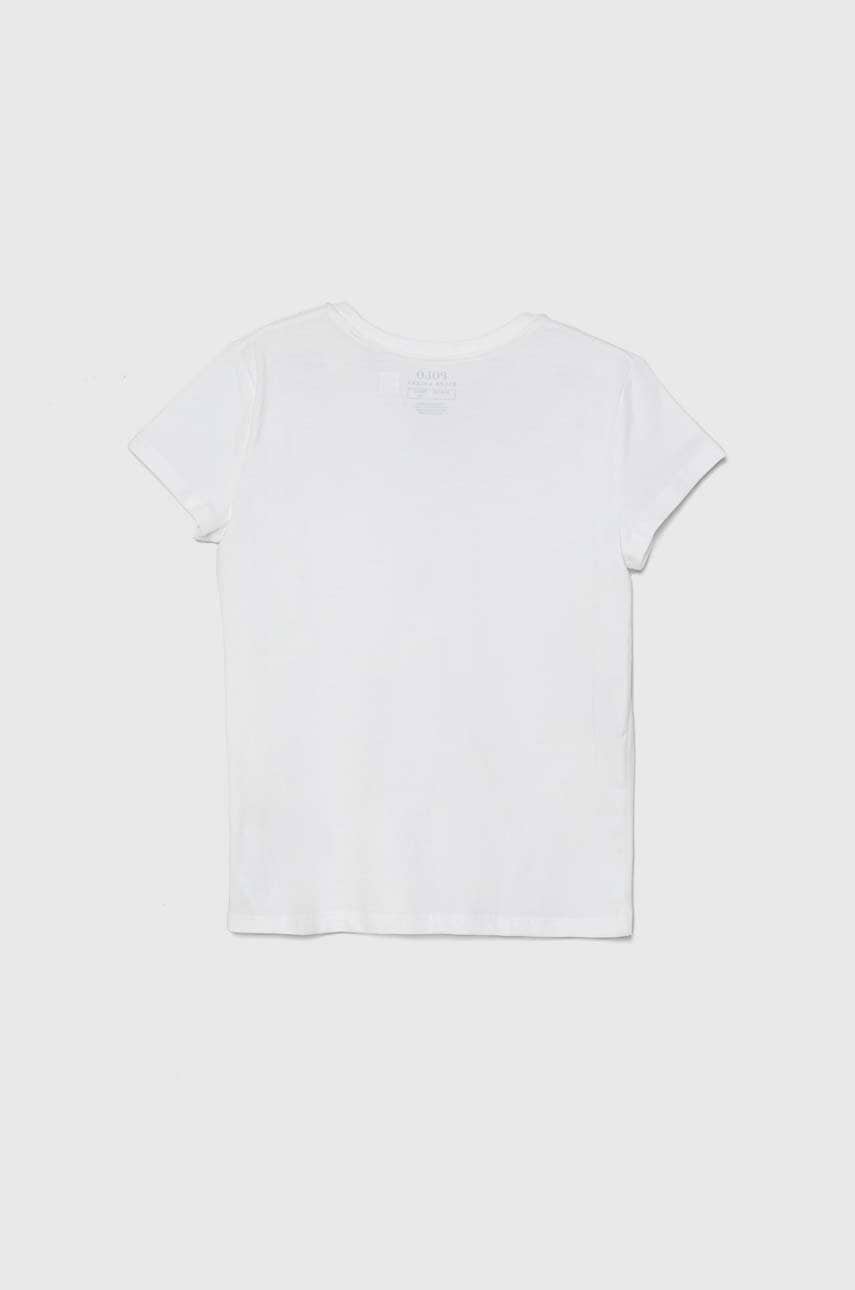Детская хлопковая футболка Polo Ralph Lauren цвет белый 313833549064 Детская хлопковая футболка Polo Ralph Lauren цвет белый 313833549064