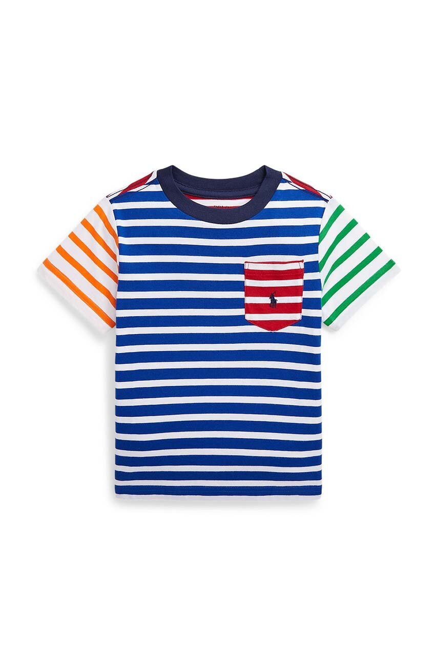 

Дитяча бавовняна футболка Polo Ralph Lauren візерунок