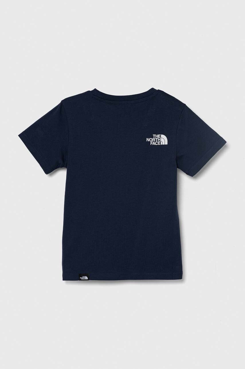 Детская футболка The North Face SIMPLE DOME TEE цвет зелёный с принтом