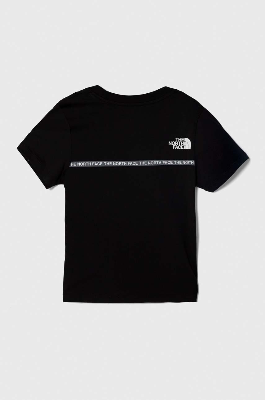 Бавовняна футболка The North Face NEW SS ZUMU TEE колір чорний з принтом