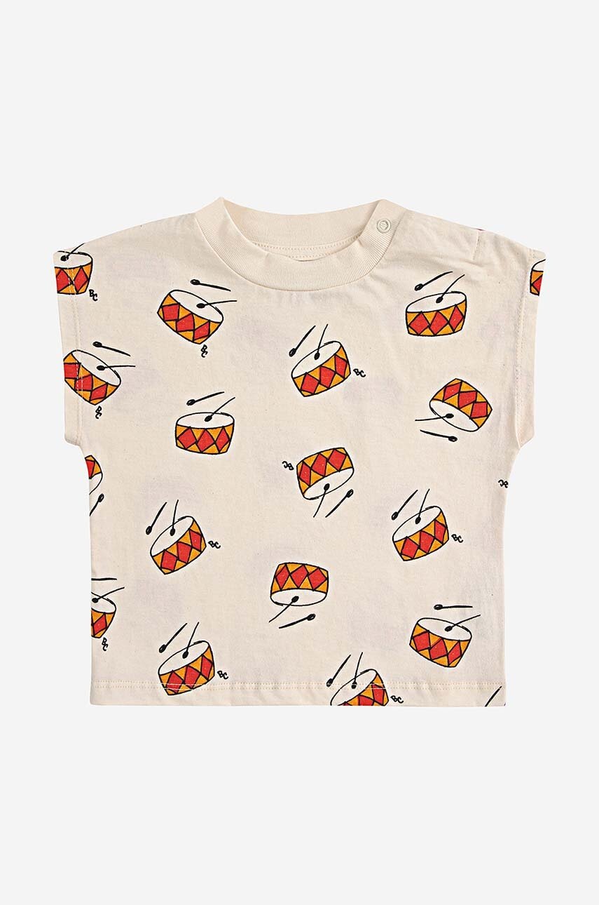 Детская хлопковая футболка Bobo Choses цвет бежевый узорный в Днепре Детская хлопковая футболка Bobo Choses цвет бежевый узорный в Днепре