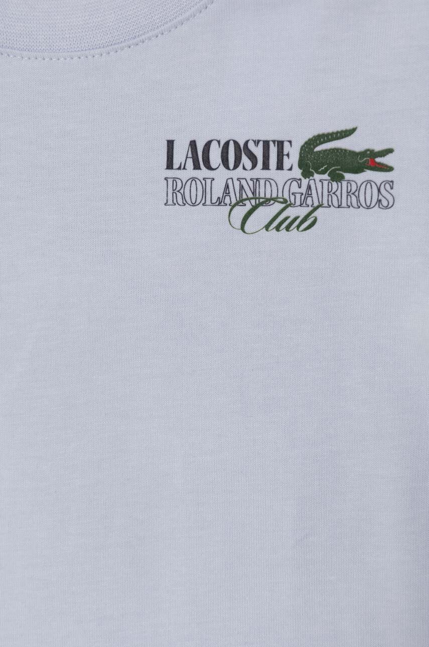 Дитяча бавовняна футболка Lacoste з принтом