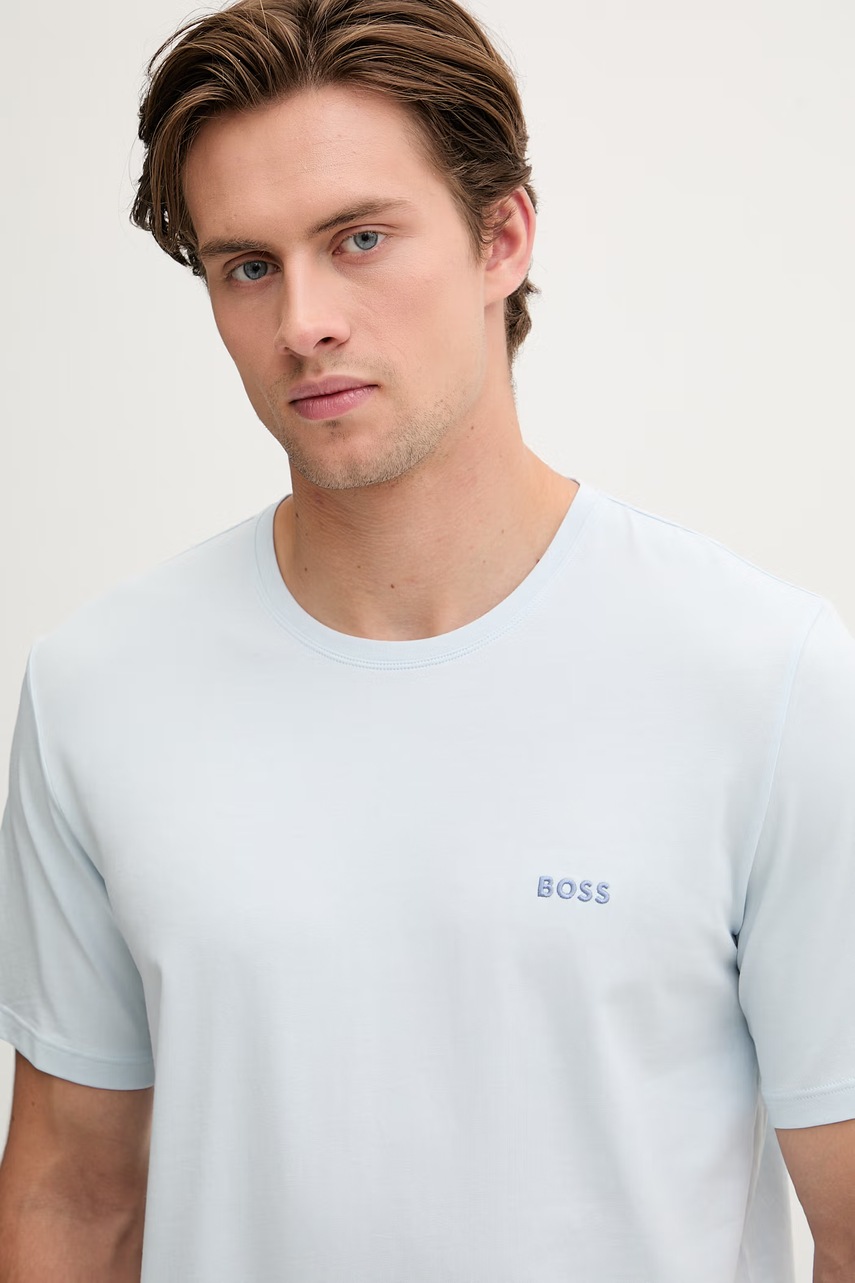 BOSS loungwear tričko pánské bavlněné s elastanem Mix&Match T-Shirt R (obrázek 4)