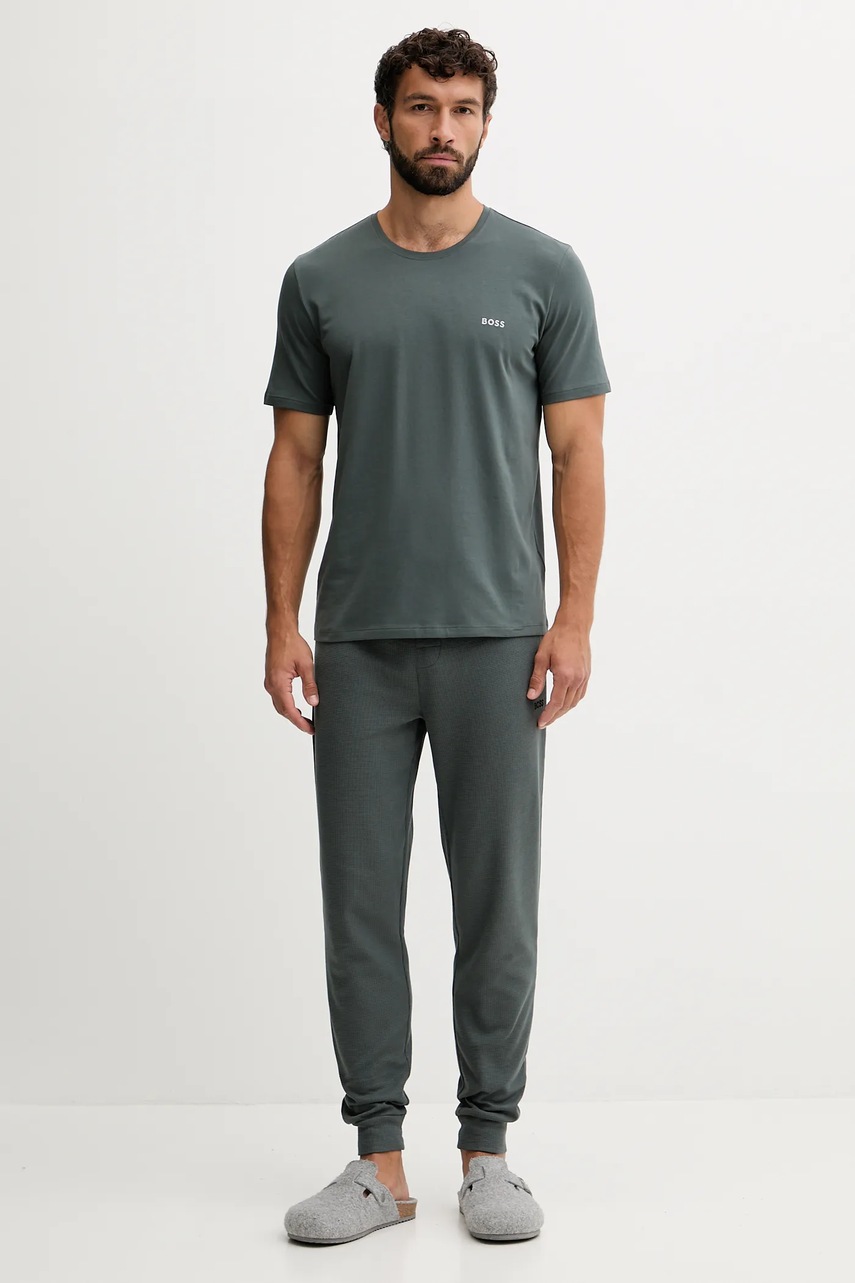 Футболка лаунж BOSS цвет белый меланж 50515312