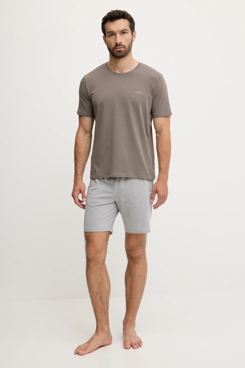 Футболка лаунж BOSS цвет белый меланж 50515312