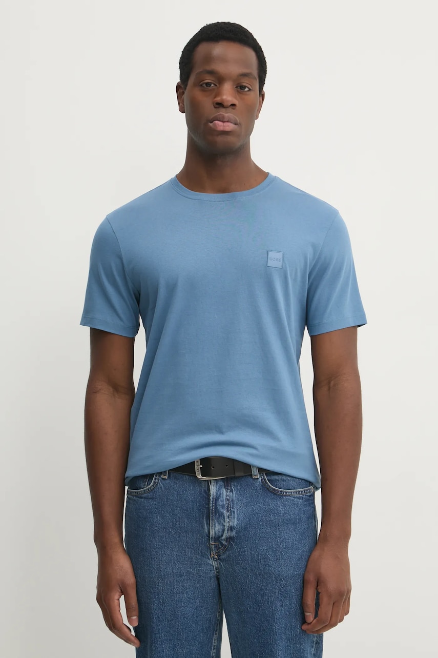 BOSS Orange tricou din bumbac barbati, neted, 50508584