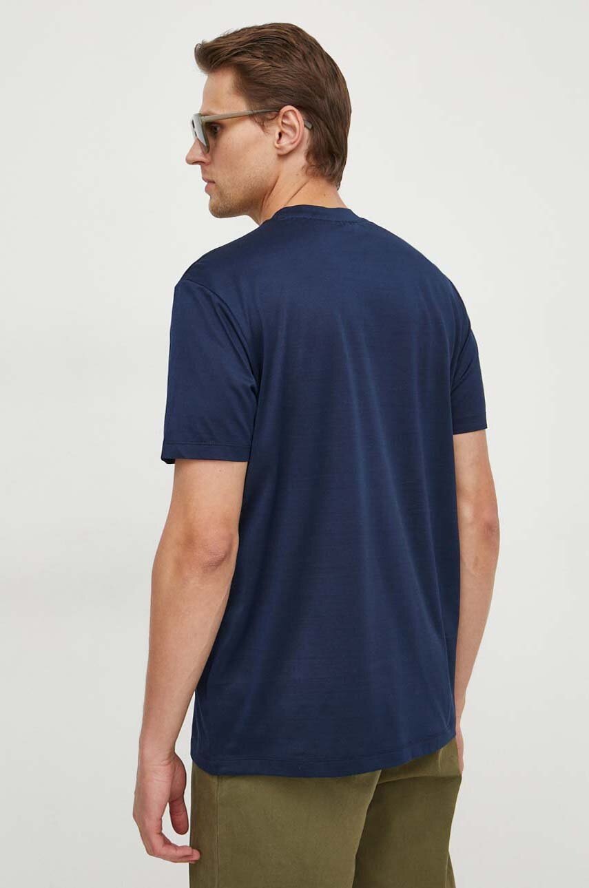 Βαμβακερό μπλουζάκι Paul&Shark ανδρικά, χρώμα: ναυτικό μπλε φωτογραφία