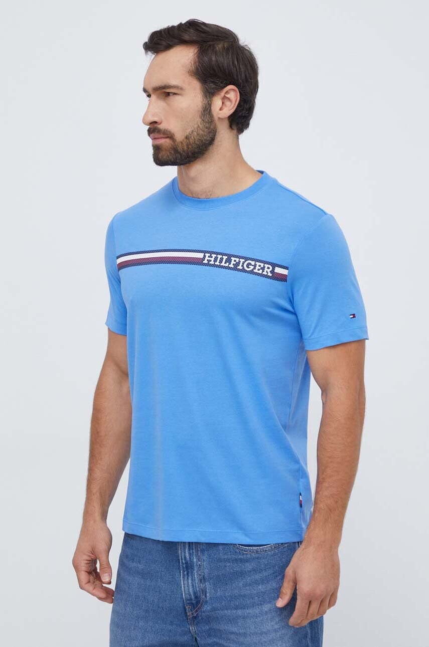 

Бавовняна футболка Tommy Hilfiger чоловічий з принтом