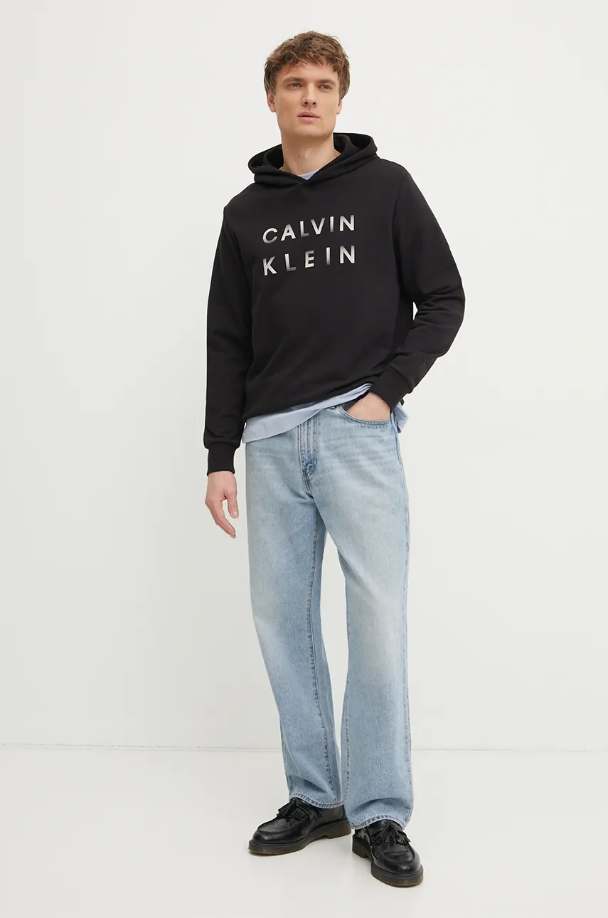 Хлопковая футболка Calvin Klein мужской однотонный Хлопковая футболка Calvin Klein мужской однотонный