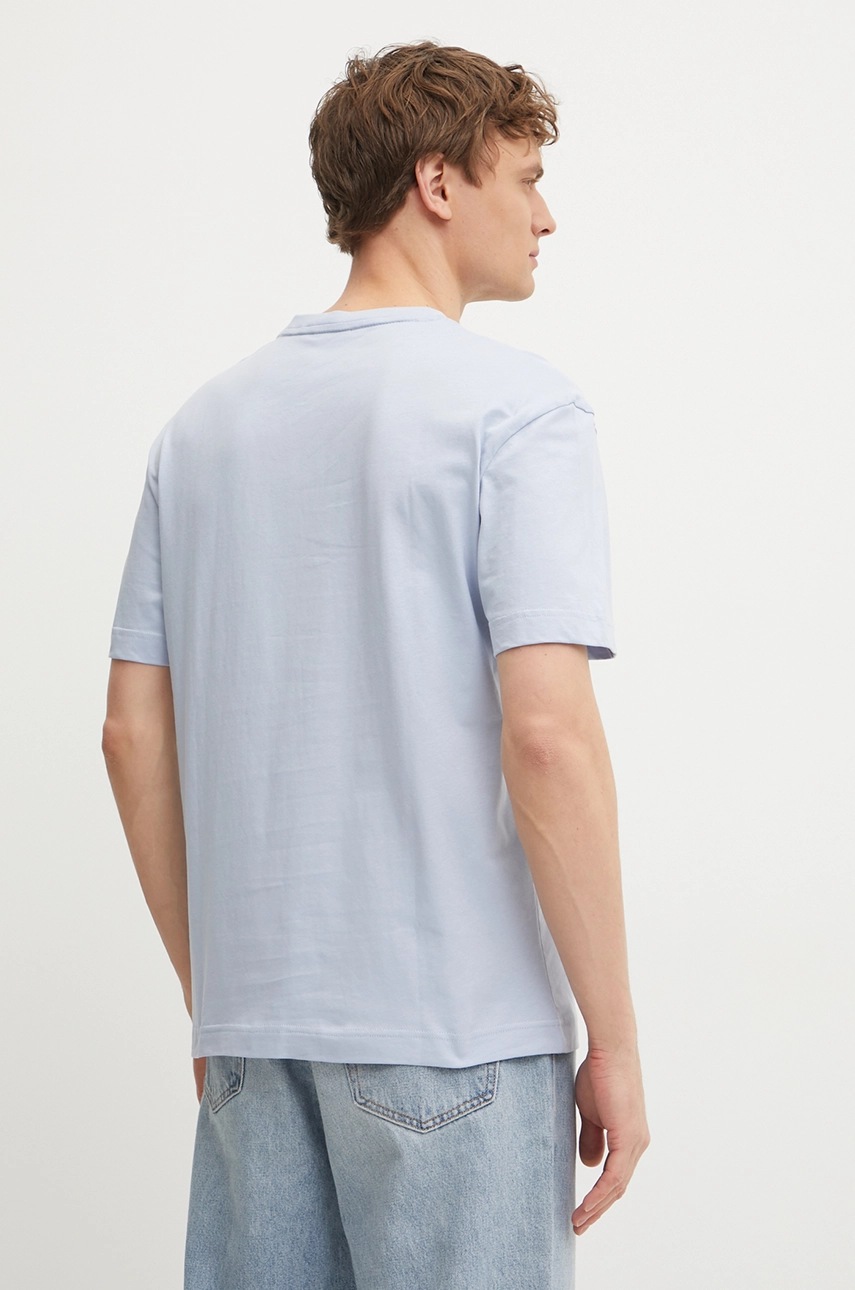 Βαμβακερό μπλουζάκι Calvin Klein ανδρικά, χρώμα: μπλε φωτογραφία