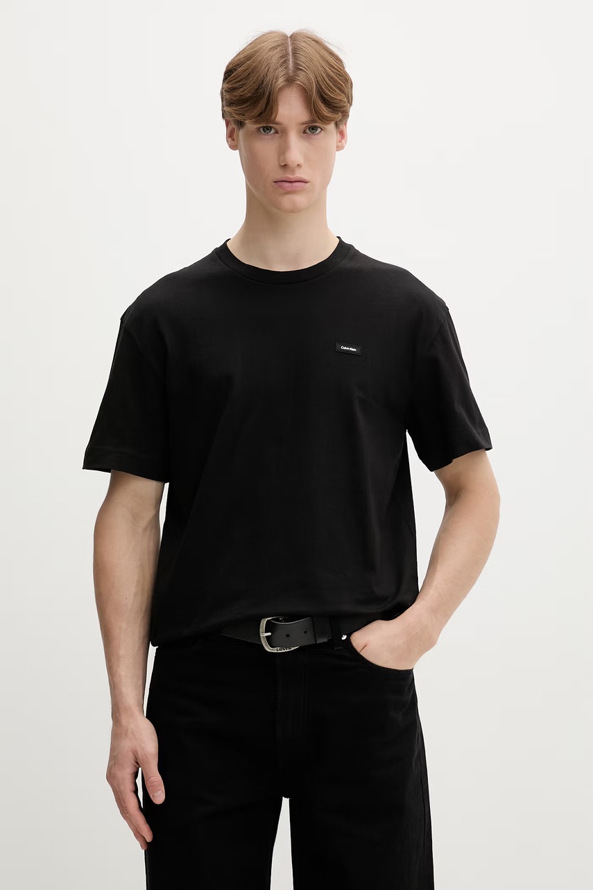 Calvin Klein t-shirt Ανδρικό βαμβακερό K10K112749 μαύρο S,M,XL,XXL,L,XXXL