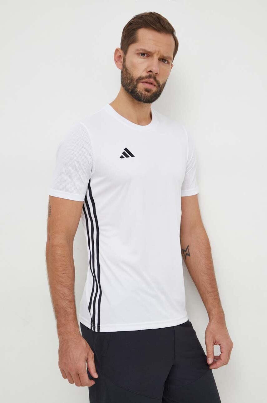 adidas Performance tricou de antrenament Tabela 23 culoarea alb, cu imprimeu H44526