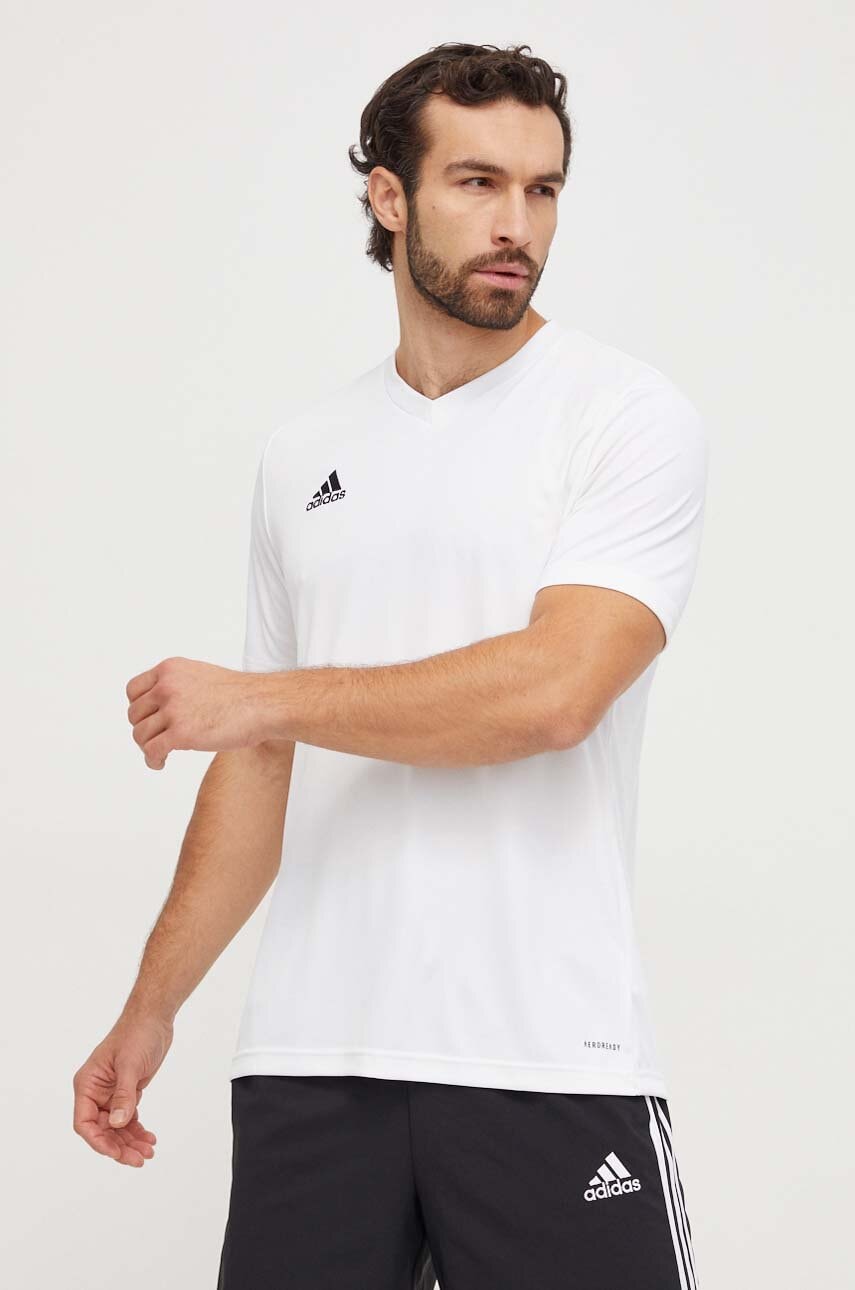 adidas Performance tricou de antrenament Entrada 22 culoarea bej, neted