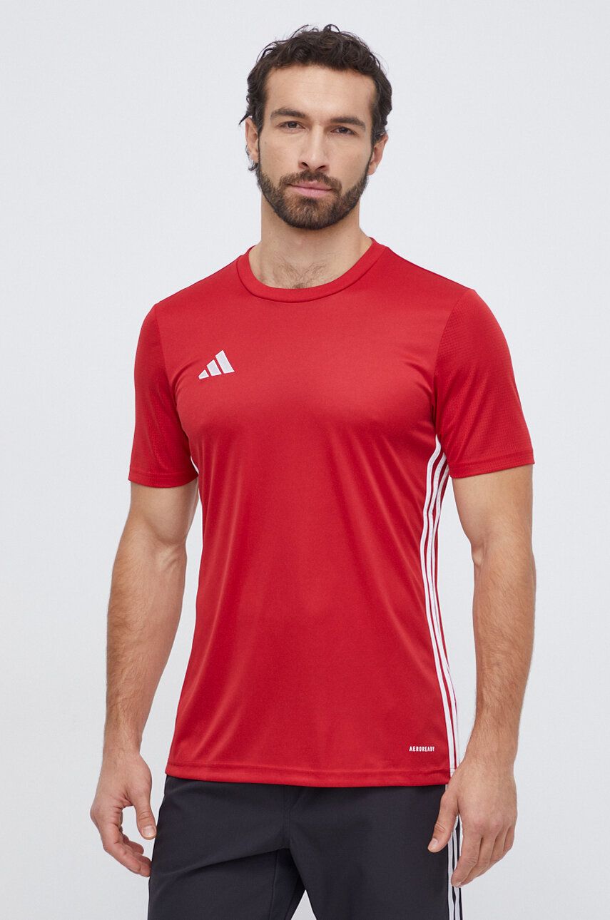 adidas Performance tricou de antrenament Tabela 23 culoarea roșu, cu imprimeu HT6552