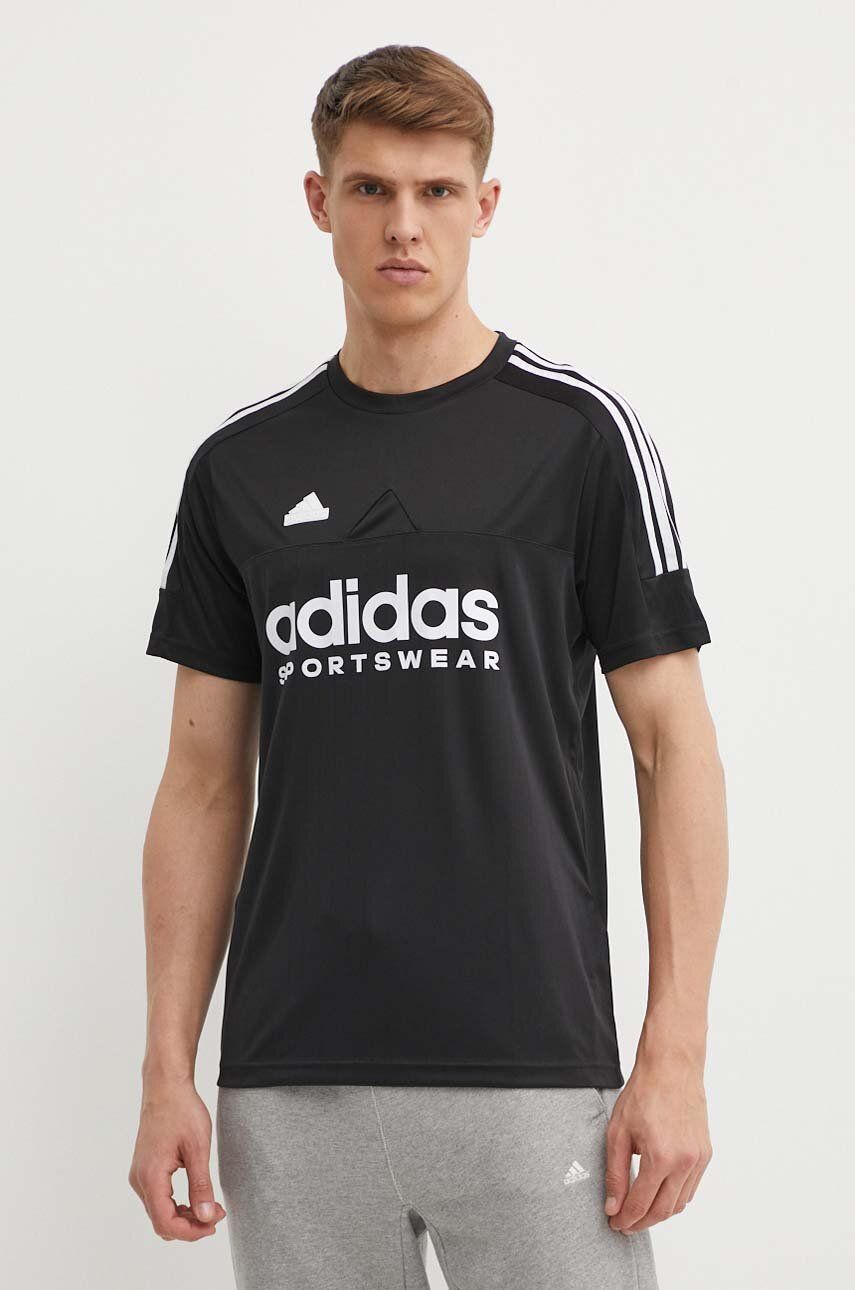 adidas tricou de antrenament Tiro culoarea negru, cu imprimeu, IP3779