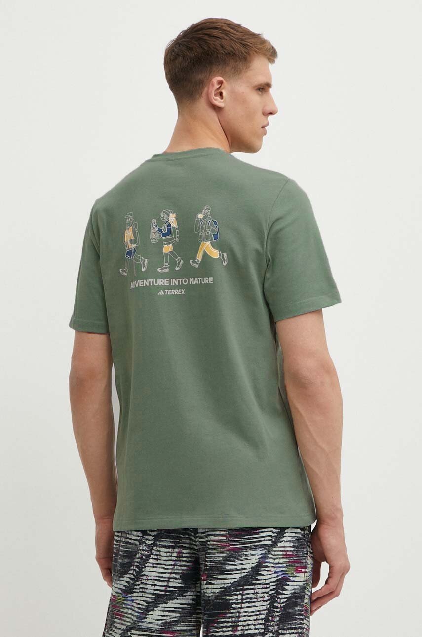 Αθλητικό μπλουζάκι adidas TERREX χρώμα: πράσινο, IS0283 φωτογραφία