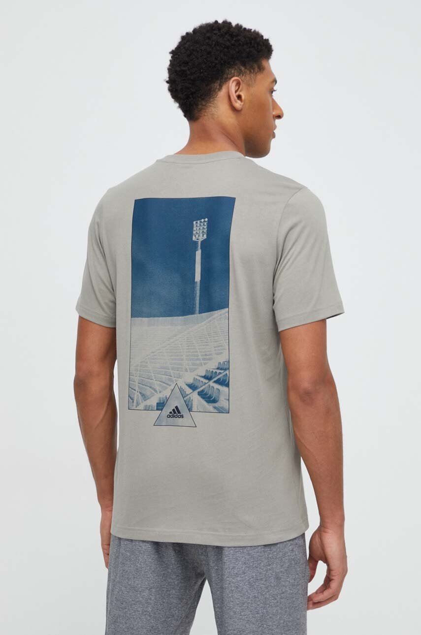 Βαμβακερό μπλουζάκι adidas TIRO Shadow Original TIRO ανδρικό, χρώμα: πράσινο S70812.3 IS2872 φωτογραφία