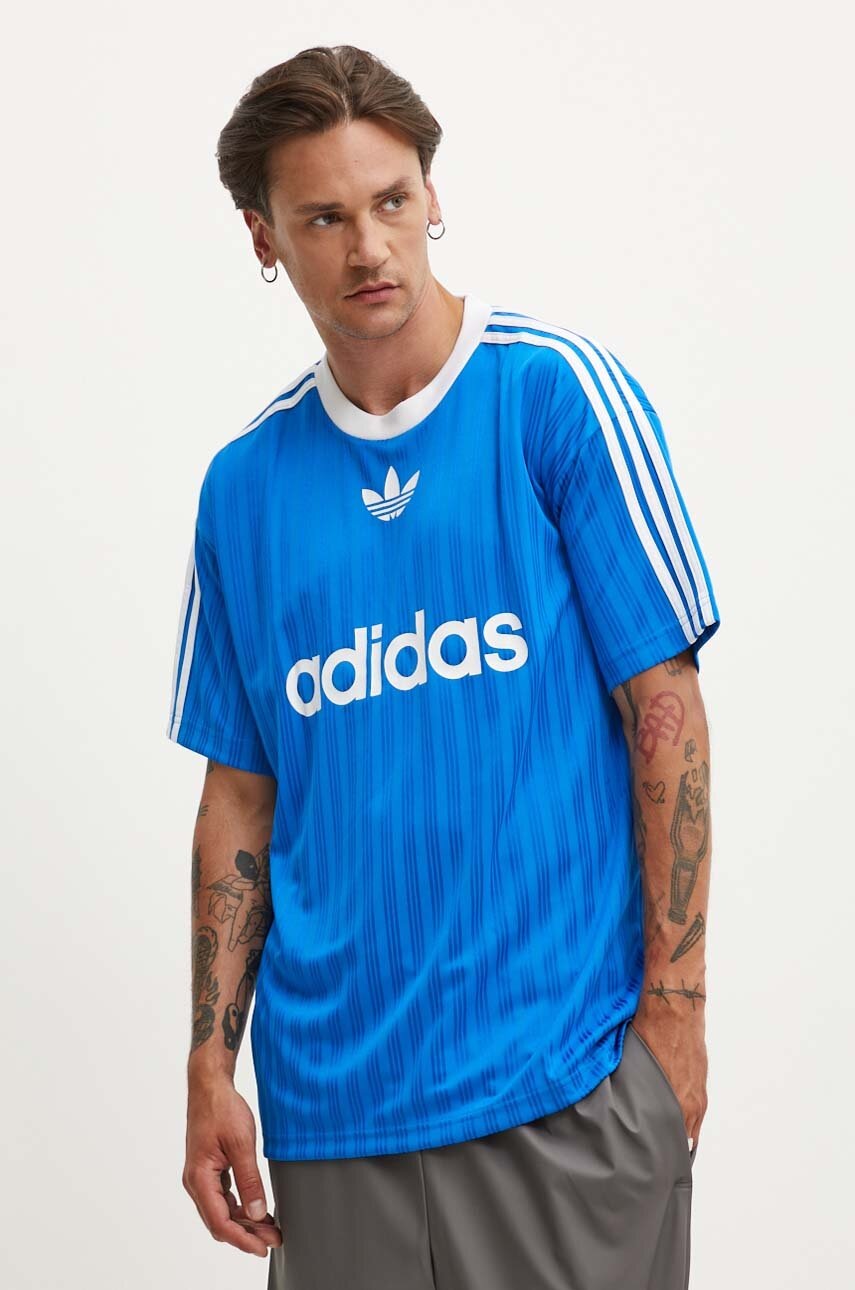 adidas Originals tricou Adicolor Poly Tee bărbați, cu model, IM9456