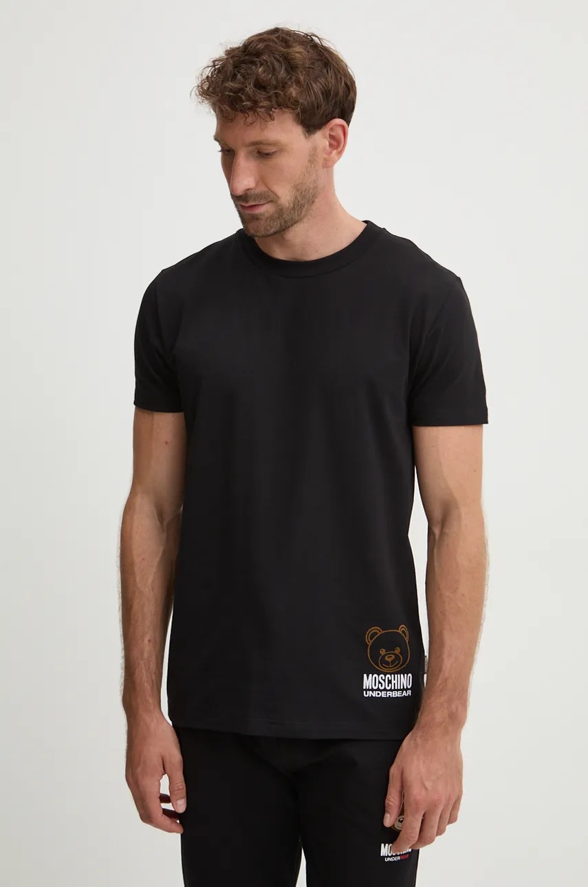 Moschino Underwear Μπλουζάκι lounge Moschino Underwear χρώμα: μαύρο