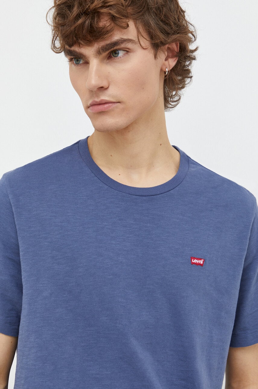 Levi's tricou din bumbac barbati, neted