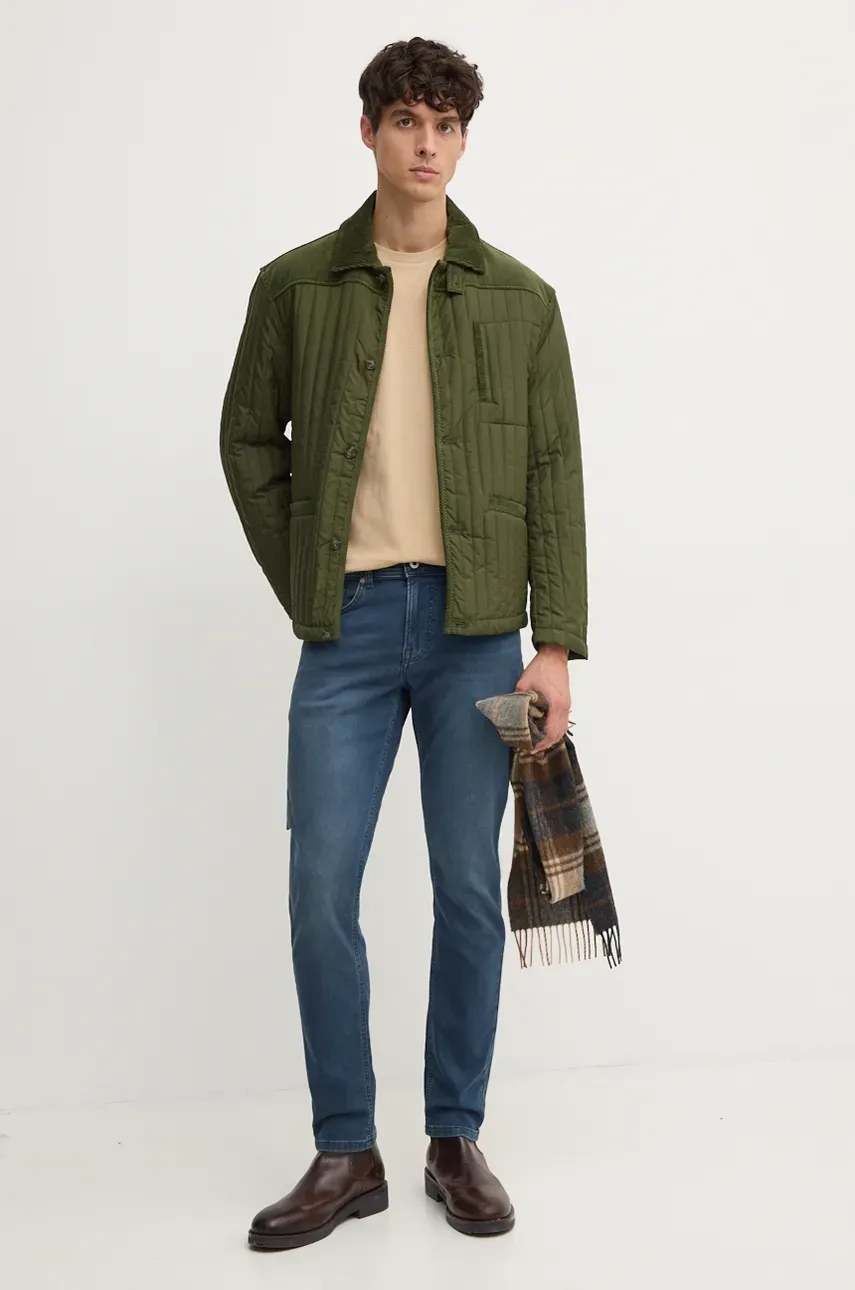 Хлопковая футболка Pepe Jeans Jacko цвет бежевый однотонная PM508664 Хлопковая футболка Pepe Jeans Jacko цвет бежевый однотонная PM508664