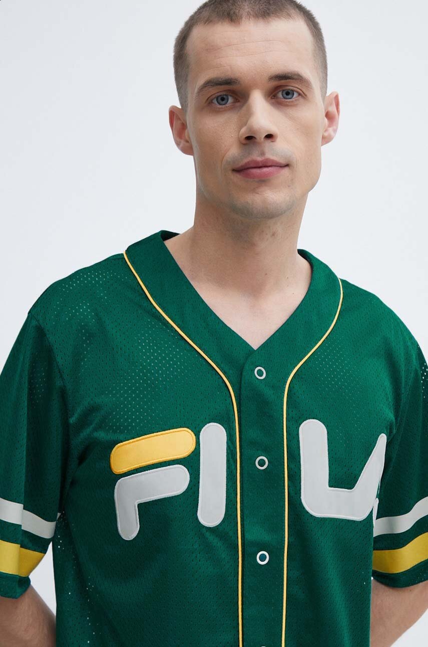 Μπλουζάκι Fila Lashio χρώμα: πράσινο, FAM0652 φωτογραφία