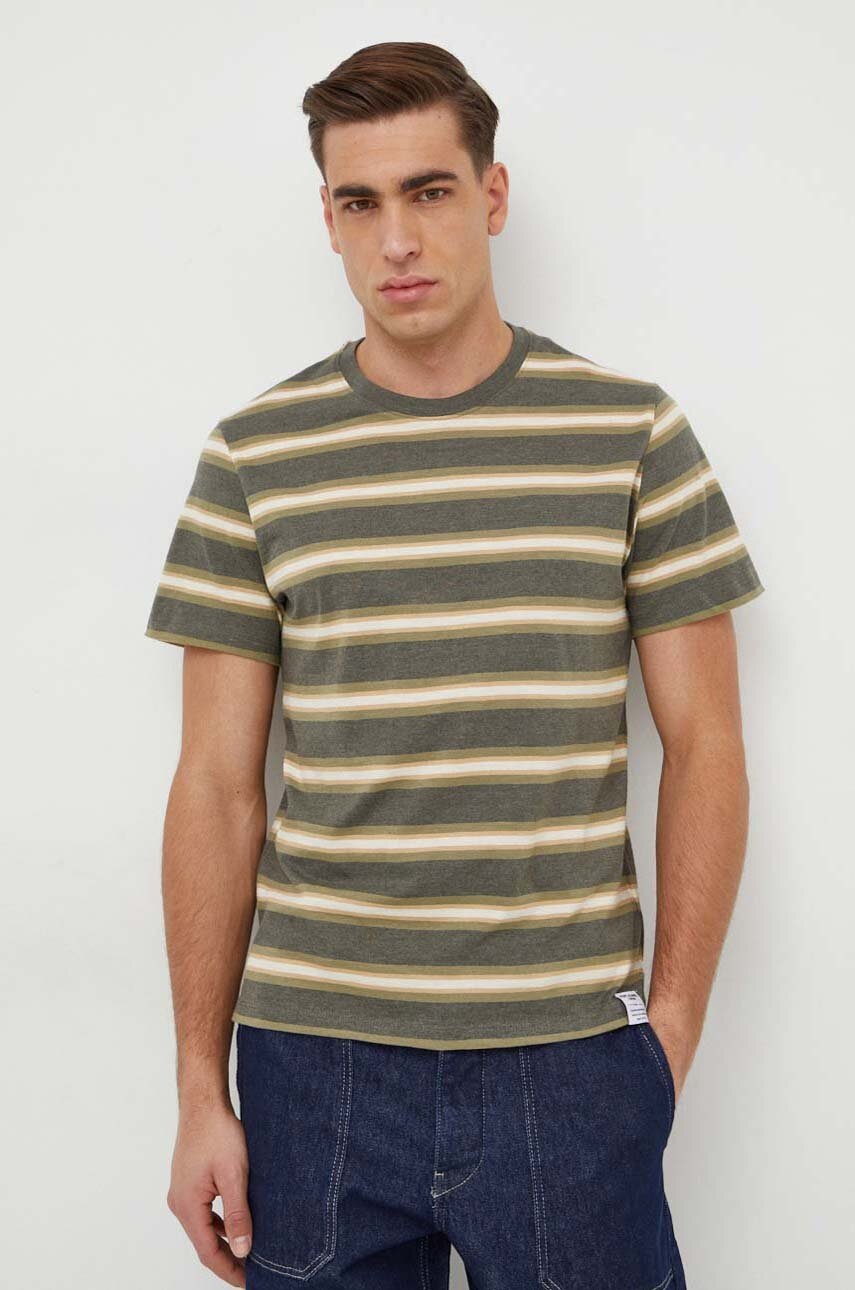 Pepe Jeans tricou Charn barbati, culoarea verde, modelator