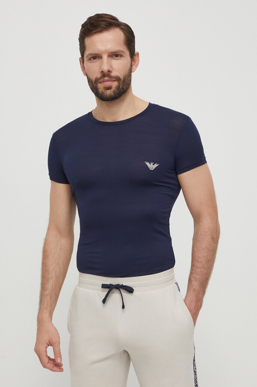 Μπλουζάκι lounge Emporio Armani Underwear 2-pack 0 χρώμα: μπεζ, 111670 4R733 111670 4R733 φωτογραφία