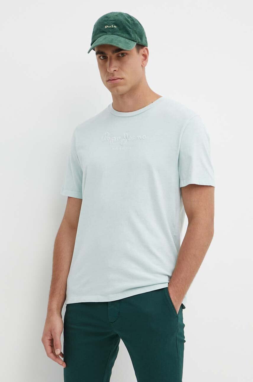 Pepe Jeans tricou din bumbac barbati, cu imprimeu