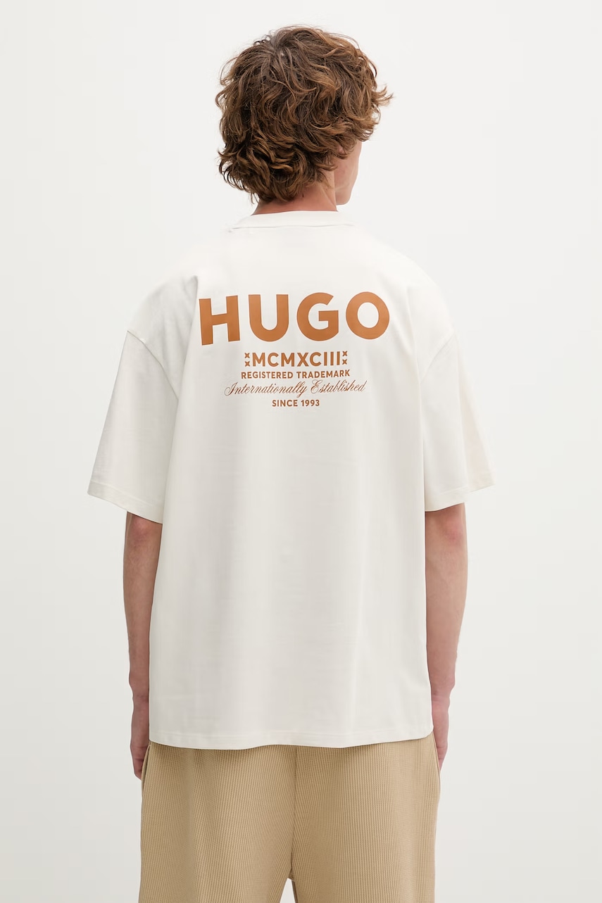 HUGO Blue t-shirt ανδρικό βαμβακερό