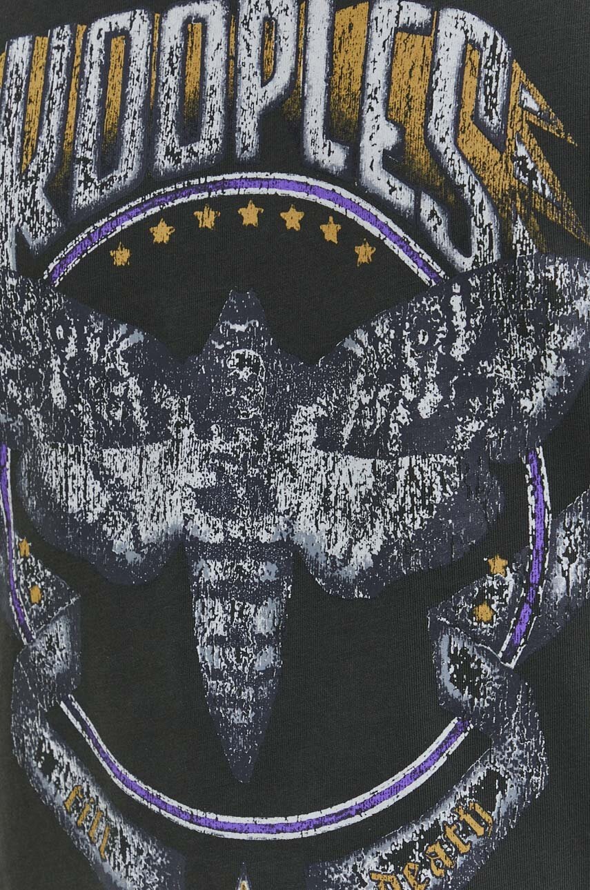 Βαμβακερό μπλουζάκι The Kooples ανδρικά, χρώμα: πράσινο φωτογραφία