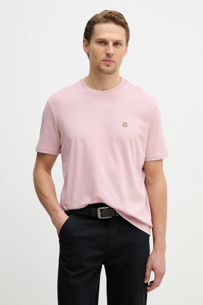 Βαμβακερό μπλουζάκι United Colors of Benetton