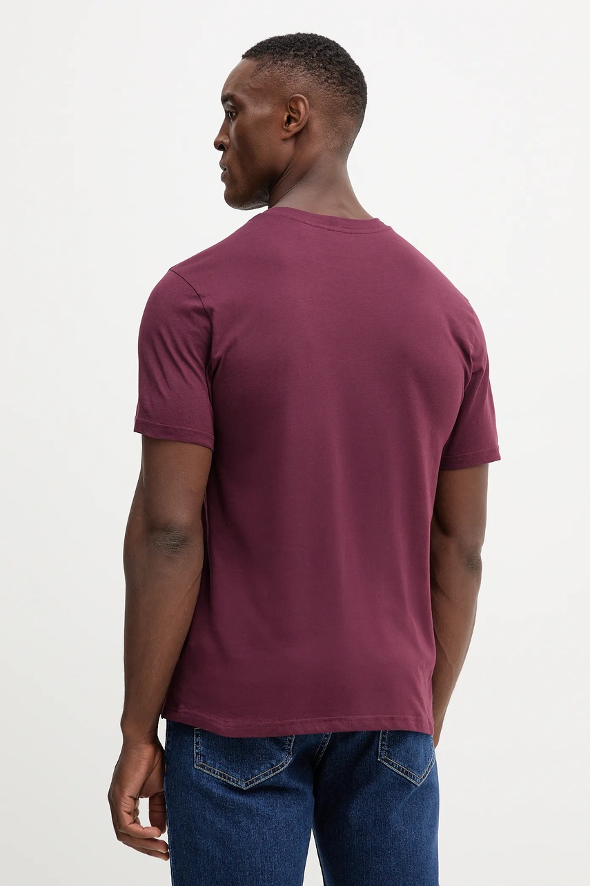 Хлопковая футболка United Colors of Benetton цвет розовый однотонная 3U53J1F15