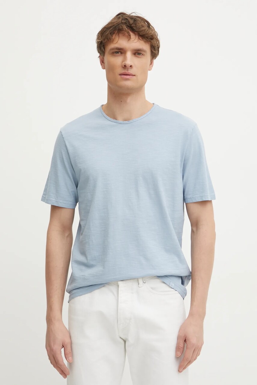 United Colors of Benetton tricou din bumbac barbati, neted, 3JE1J19A5