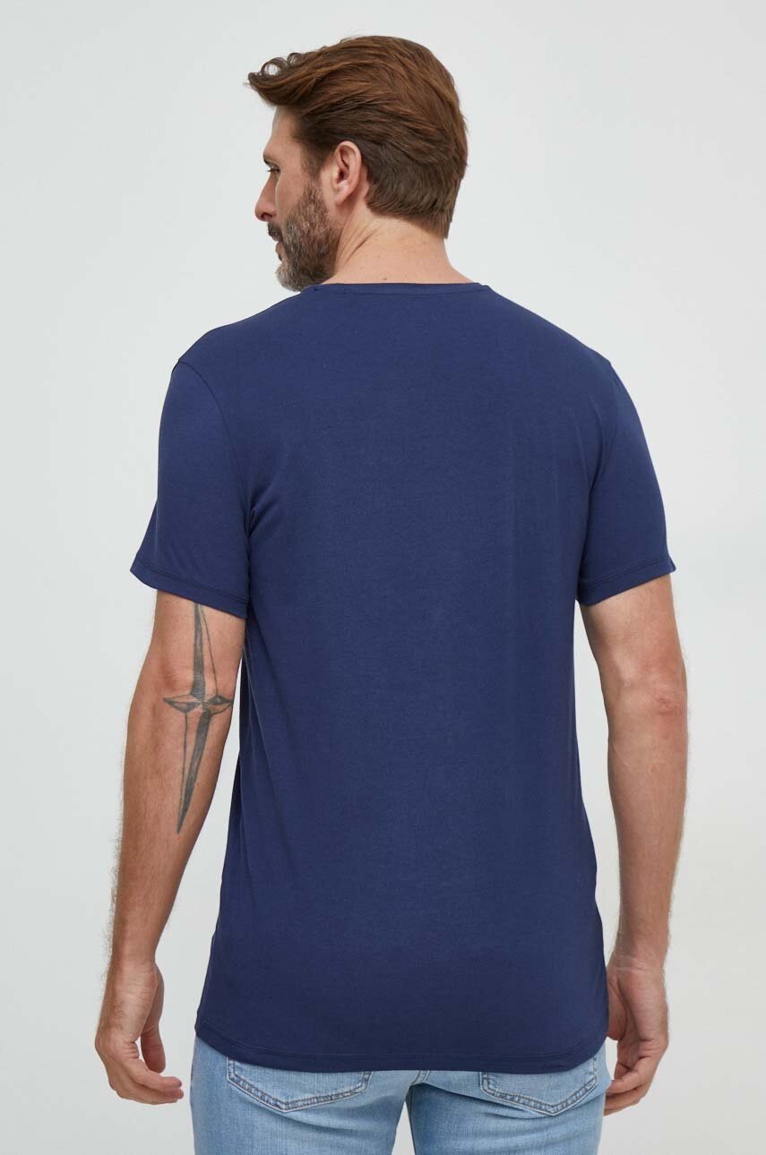Μπλουζάκι Guess 2-pack χρώμα: ναυτικό μπλε φωτογραφία